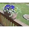 Emsco Group Railing Planter with Drainage Holes, 24in Weatherproof Resin Planter, Sand 2440-1 - alternate 2